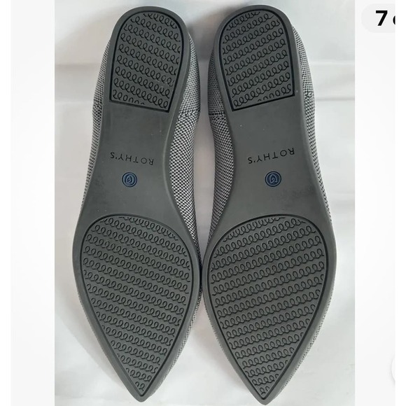Rothy’s The Pointed Ballet Flat Slip-On Lightweight Gray Size W9 NWOT - Picture 10 of 11